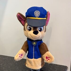 Paw Patrol CHASE German Shepard Pup Blue Uniform Plush Hand Puppet by Gund